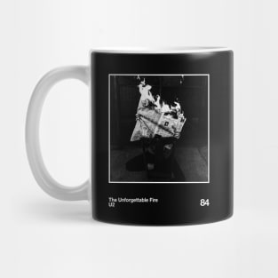 The Unforgettable Fire || 90s Vintage Artwork Design Mug